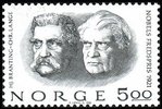 Norja 1981 - 1921 Nobel Prize Winners Lange and Branting Norja 1981 - 1921 Nobel Prize Winners Lange and Branting