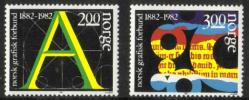 Norja 1982 - Graphical Union of Norway Centenary (2) Norja 1982 - Graphical Union of Norway Centenary (2)