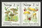 Norway 1987 - Mushrooms (1x2 pair)