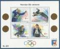 Norja 1992 - Winter Olympic Gold Medalists from Norway (Lillehammer 1994) 1992 Souvenir Sheet