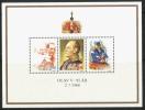 Norway 1988 - 85th Birthday of King Olav V Souvenir Sheet of 3