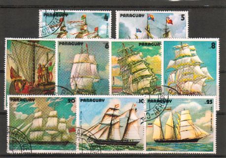Paraguay 1979 - Sailing ships (9) Paraguay 1979 - Sailing ships (9)