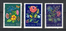 Puola 1974 - Flower Embroiderys (3) Puola 1974 - Flower Embroiderys (3)