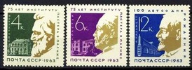 Russia SU (CCCP) 1963 - Pasteur Institute, Paris, 75th anniv. (3)