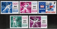 Russia SU (CCCP) 1964 - 9th Winter Olympic Games (5) Overprinted