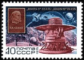 Venäjä NL (CCCP) 1975 - Flights of Soviet interplanetary stations Venera 9 and Venera 10