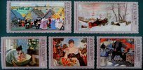 Venäjä NL (CCCP) 1978 - Paintings by B. M. Kustodiev (5) Venäjä NL (CCCP) 1978 - Paintings by B. M. Kustodiev (5)
