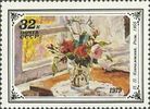 Venäjä NL (CCCP) 1979 - Flower Paintings - 32k Roses, by P. P. Konchalovsky, 1955