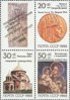 Russia SU (CCCP) 1988 - Armenian History (block of 3+label)