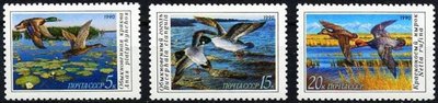 Russia SU (CCCP) 1990 - Duck Conservation (3)