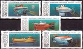 Russia SU (CCCP) 1990 - Submarines (5)