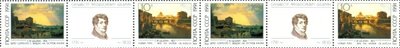 Venäjä NL (CCCP) 1991 - Landscape Paintings (strip of 6) (folded) Venäjä NL (CCCP) 1991 - Landscape Paintings (strip of 6) (folded)