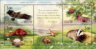 Venäjä 2005 - NATURE. Russia - Belarus Joint Issue Souvenir sheet Venäjä 2005 - NATURE. Russia - Belarus Joint Issue Souvenir sheet