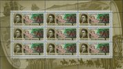 Venäjä 1992 - Explorers - 1r G. I. Langsdorf, Brazil (sheet of 12)