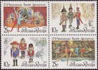 Venäjä 1992 - Centenary of Tchaikovsky's Ballet Nutcracker (Block of 4)