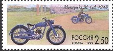 Venäjä 1999 - History of Russian motorcycles 4/5 - M-1-A (1945) Venäjä 1999 - History of Russian motorcycles 4/5 - M-1-A (1945)