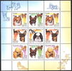 Venäjä 2000 - Decorative dogs (sheet of 9)