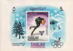 Sharjah 1968 - Winter Olympics Grenoble 1968 Souvenir sheet Sharjah 1968 - Winter Olympics Grenoble 1968 Souvenir sheet
