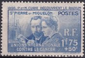 St. Pierre ja Miquelon 1938 - 40th anniversary of the discovery of radium St. Pierre ja Miquelon 1938 - 40th anniversary of the discovery of radium