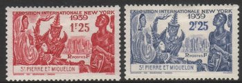 St. Pierre ja Miquelon 1939 - World's Fair New York (2) St. Pierre ja Miquelon 1939 - World's Fair New York (2)