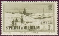 St. Pierre ja Miquelon 1940 - Tortue Lighthouse 1Fr