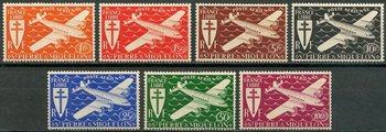 St. Pierre ja Miquelon 1942 - Airmail plane (7) St. Pierre ja Miquelon 1942 - Airmail plane (7)