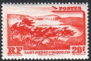 St. Pierre ja Miquelon 1947 - Definitive issue 1947-1952 Storm-swept Coast 20Fr St. Pierre ja Miquelon 1947 - Definitive issue 1947-1952 Storm-swept Coast 20Fr