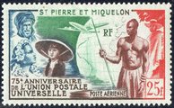 St. Pierre ja Miquelon 1949 - 75 years of the Universal Postal Union St. Pierre ja Miquelon 1949 - 75 years of the Universal Postal Union