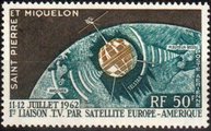 St. Pierre ja Miquelon 1962 - Communication satellite Telstar St. Pierre ja Miquelon 1962 - Communication satellite Telstar