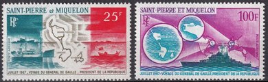 St. Pierre ja Miquelon 1967 - French President Charles de Gaulle's trip (2)