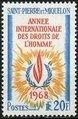 St. Pierre ja Miquelon 1968 - International Year of Human Rights St. Pierre ja Miquelon 1968 - International Year of Human Rights