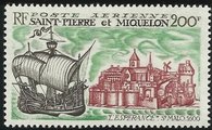 St. Pierre and Miquelon 1969 - Merchant ship L'Espérance (Saint-Malo - 1600)