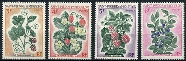 St. Pierre ja Miquelon 1970 - Berries (4) St. Pierre ja Miquelon 1970 - Berries (4)