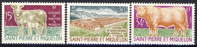 St. Pierre ja Miquelon 1970 - Livestock breeding (3) St. Pierre ja Miquelon 1970 - Livestock breeding (3)
