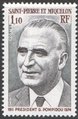 St. Pierre ja Miquelon 1976 - Georges Pompidou (1911-1974), French President St. Pierre ja Miquelon 1976 - Georges Pompidou (1911-1974), French President
