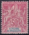 St. Pierre ja Miquelon 1892 - Navigation and Commerce 50c St. Pierre ja Miquelon 1892 - Navigation and Commerce 50c