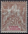 St. Pierre ja Miquelon 1900 - Navigation and Commerce 50c brown