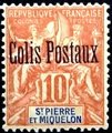 St. Pierre ja Miquelon 1901 - Parcel post stamp 1901 10c