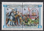 Union Island - English Kings c$ (pair) Specimen