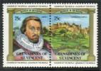St. Vincent Grenadines 1983 - British Monarch 7+8/12 - James I, Edinburgh Castle, pair St. Vincent Grenadines 1983 - British Monarch 7+8/12 - James I, Edinburgh Castle, pair