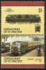 St. Vincent Grenadines 1987 - Locomotives VII 11+12/16 - Warship Class 42 UK, pair