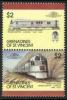 St. Vincent Grenadines 1987 - Locomotives VIII 15+16/16 - Pioneer Zephyr US, pair St. Vincent Grenadines 1987 - Locomotives VIII 15+16/16 - Pioneer Zephyr US, pair