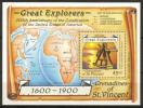 St. Vincent Grenadines 1988 - Great Explorers Sextant Souvenir Sheet St. Vincent Grenadines 1988 - Great Explorers Sextant Souvenir Sheet