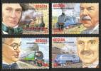 St. Vincent Grenadines 1986 - (Bequia) Railway Engineers and Locomotives (4) St. Vincent Grenadines 1986 - (Bequia) Railway Engineers and Locomotives (4)