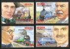 St. Vincent Grenadines 1986 - (Bequia) Railway Engineers and Locomotives (4)