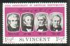 St. Vincent 1975 - US Presidents 3/10 - Harrison, Tyler, Polk, Taylor