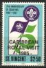 St. Vincent 1985 - CARIBBEAN / ROYAL VISIT - 1985 - overprint 8/8 - Scouting Year Emblem St. Vincent 1985 - CARIBBEAN / ROYAL VISIT - 1985 - overprint 8/8 - Scouting Year Emblem