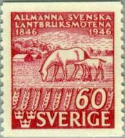 Sweden 1946 - Centenary of Swedish agricultural shows 2/2 A