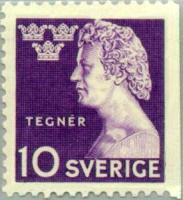 Sweden 1946 - Esaias Tegnér 1/2, right