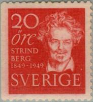Ruotsi 1949 - August Strindberg, left Ruotsi 1949 - August Strindberg, left